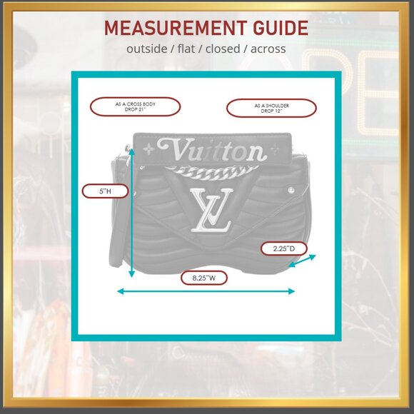 Louis Vuitton Calfskin New Wave Chain PM Black Crossbody Shoulder Bag Authentic - Picture 6 of 17